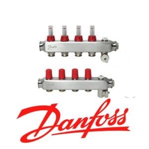 Danfoss 4'lü Paslanmaz Çelik kollektör seti